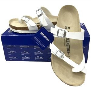 Birkenstock Mayari Birko-Flor White EU 37  US 6 Regular Width